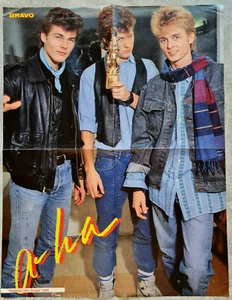 a-ha Bravo Superplakat A2 Poster - 80er - Mega Rar 40 x 52cm with Bravo Otto - Bild 1 von 1