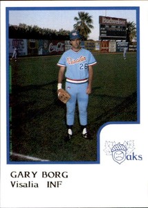 1986 Visalia Oaks ProCards #4 Gary Borg Brainerd Little Falls Minnesota MN Card