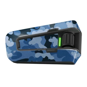 For Cardo Packtalk Neo Edge Pro Wrap Stickers Matte Decal Removable Camo Blue - Bild 1 von 5