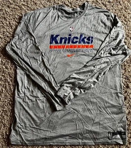 New York Knicks Dri Fit Langarm T-Shirt 3XL grau - Bild 1 von 4