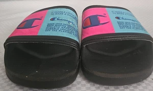 Black Champion Slides US Size 6 Champion Slides/ Shoes - Picture 1 of 9