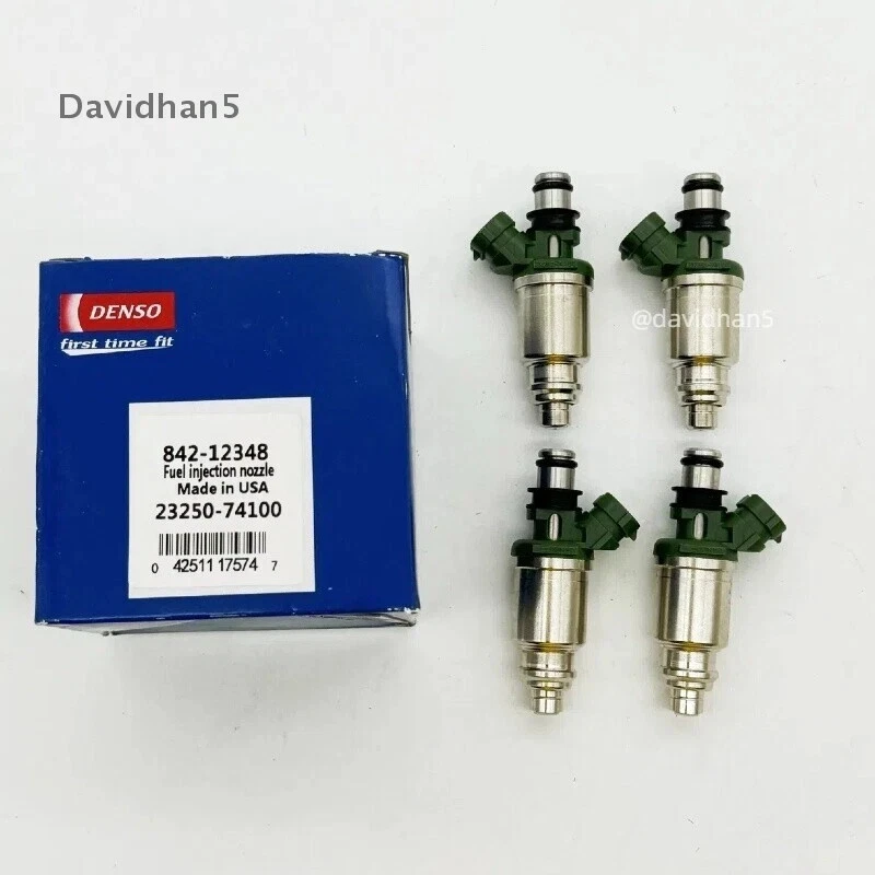 4X New Denso Fuel Injectors 23250-74100 for Toyota Camry 2.0L 2.2L I4 1992-2000 Foto 1 de 4