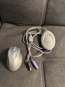 Microsoft Wireless Laser Mouse 6000 Silver Model 1052 w/ Receiver 3.0A Tested - Picture 1 of 6