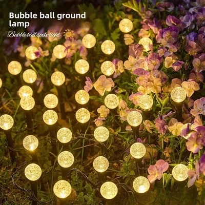 Solar Outdoor Led BubbleLawn Light New Festival Decoration Atmosphere Waterproof - Image 1 of 4