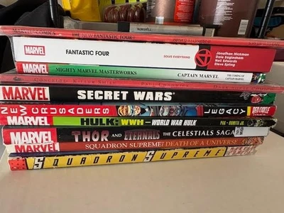 Marvel TPB Lot FF, THOR,  SQUADRON SUPREME, SECRET WARS, HULK & MORE - Image 1 of 4