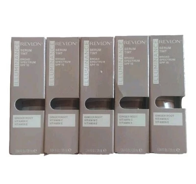 Lot Of 5 Revlon Illuminance Serum Tint In Shade 601 Soft Nutmeg SPF 15 - Image 1 of 4