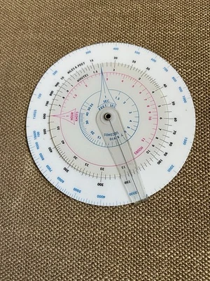 U.S. Paradrop Air Release Point Computer Type MB-3 - Circular Slide Rule - Image 1 of 4