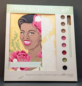 Elle Cree Paint-By-Number Michelle Obama with Peonies Brand NEW - Picture 1 of 2