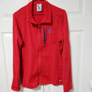 Salomon Advanced Skin Shield SoftShell Herren M rot Full-Zip Lauf Skijacke - Bild 1 von 6