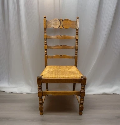 Castle Furniture Stuhl – Massivholz, Geflochtene Sitzfläche, Landhausstil – Top - Bild 1 von 4