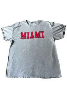 Camiseta Vintage Miami University of Ohio Oxford RedHawks Champion Talla XL - Imagen 1 de 9