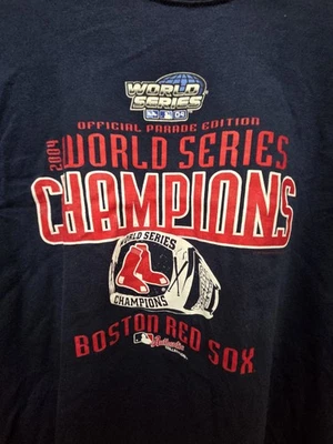 Vintage 2004 Boston Red Sox T Shirt Mens XXL Parade Champions Baseball MLB 2XL  - Image 1 of 4
