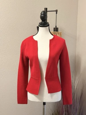 WHBM Sweater Blazer Red Small EUC - Image 1 of 4