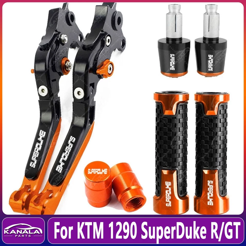 For KTM 1290 SuperDuke R/GT Motorcycle Brake Clutch Lever Handle Grips Set New - Image 1 of 1