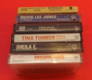 6 Cassette Lot 1980s-1990s Pop Dance Sheila E, Sheena Easton, Tina Turner - Picture 1 of 5