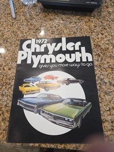 1972 Chrysler Plymouth Auto Prospekt Barracuda Road Runner Newport Imperial - Bild 1 von 13