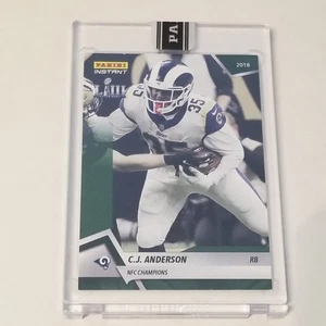 2018 Panini Instant Green #386 CJ Anderson Los Angeles Rams NFC Champs #7/10 - Picture 1 of 2