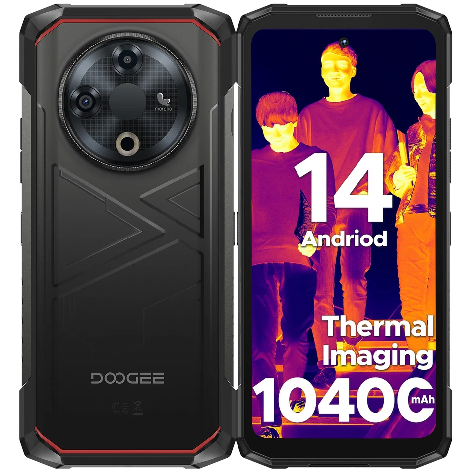 DOOGEE Fire 6 Resistente Smartphone Cámara de Imágenes Térmicas 10400mAh 16GB+256GB Nuevo Foto 1 de 4