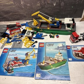 LEGO 4645 City Harbor Ship Set Harbor Farm Line Ship (1 Mini Fig Missing & Box)