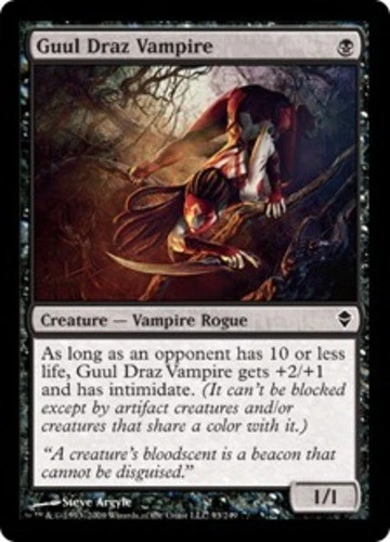 MTG - Guul Draz Vampire - Zendikar - NM, English Magic FLAT RATE SHIP - Image 1 of 1