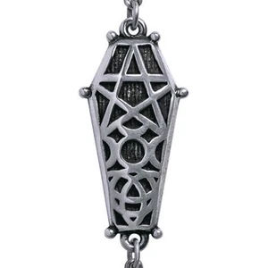 Hex Coffin Bracelet Boxed, Gothic Pagan, Death Witch Spell Gift, Alchemy England - Picture 1 of 8