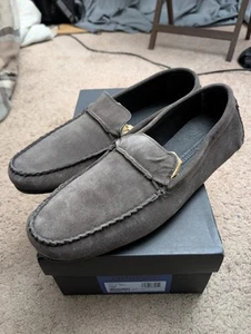 Allen Edmonds Super Sport Grey Suede Loafers Mens Size 10.5 D *BRAND NEW* - Picture 1 of 10