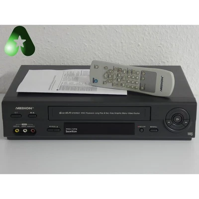 Medion MD42277 VCR 6 Kopf Videorekorder HiFi-Stereo VHS Recorder 1 Jahr Garantie - Bild 1 von 4