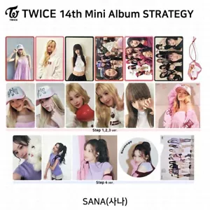 TWICE 14th Mini Album STRATEGY Step1,2,3,4 Photocard Postcard Ornament Sana - Picture 1 of 46