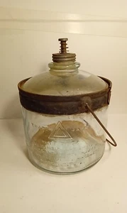 Antico dispenser cherosene forno vetro prodotti metallo Cleveland primi '900 - Foto 1 di 15