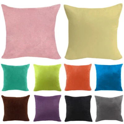 Pillow Case Soft Large Size Cushion Cover Home Car Sofa Decoration Multi Color - Image 1 of 4