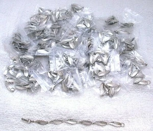 1 1/3 LB 7 INCH 80+ SILVER COLOR LEAF BRACELET BELOW WHOLESALE COST DD#34 - Picture 1 of 3