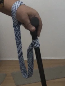 Soft Comfort Cane Strap Homemade Blue Wrist Holder - Picture 1 of 1