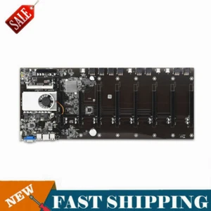 BTC-37 scheda di mining scheda madre mineraria CPU Ethereum 8 slot per schede grafiche DDR3 - Foto 1 di 4