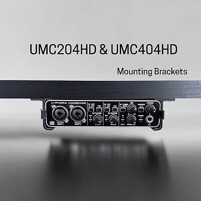 Behringer U-Phoria UMC204HD / UMC404HD - Desk Mounting Brackets - Reversible