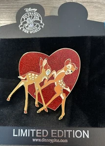 Disney Jumbo Bambi & Faline Valentine's Day Heart LE 300 2009 - Picture 1 of 2