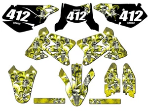 2005-2023 DRZ 400 SM JESTER Yellow Senge Graphics Kit Compatible with Suzuki - Picture 1 of 10