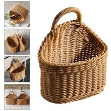 Woven Baskets Flower Rattan Wicker Garlic Egg Planter Kitchen Pot Hanging Basket