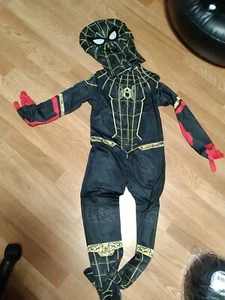 Kids Boys Spiderman Bodysuit No Home Costume Superhero Jumpsuit Halloween sz 6-7 - Picture 1 of 3