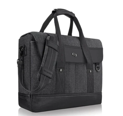 SOLO Bradford Maletín Híbrido Bolso Mensajero Bolso para Laptop 15.6" EXE136-4 Negro Foto 1 de 4
