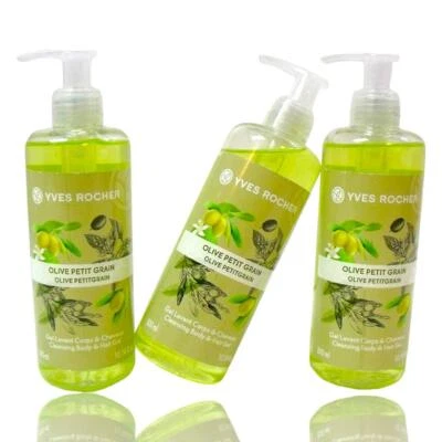 (Лот из 3) Yves Rocher оливковый мелкозернистый очищающий гель для тела и волос 10,14 жидких унций. - Изображение 1 из 4