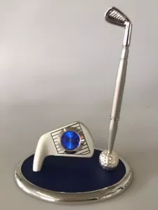 Schreibtischset, Uhr, Stift, Golf - Bild 1 von 3