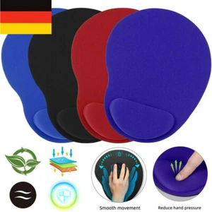 Mauspad Silikon Handauflage Mousepad PC Laptop Computer Maus Pad Unterlage DE ~ - Picture 1 of 15