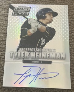 2013 PANINI PRIZM DRAFT PICKS TYLER HEINEMAN PRIZM RC AUTO SIGNATURE CARD #84