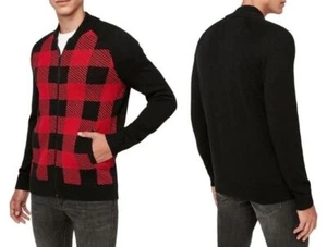 Maglione cardigan anteriore Express Buffalo a quadretti cerniera S - Foto 1 di 3