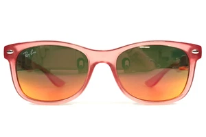 Ray-Ban Kids Sunglasses RJ9052S 7145/A8 Transparent Pink w Green Gradient Orange - Picture 1 of 13