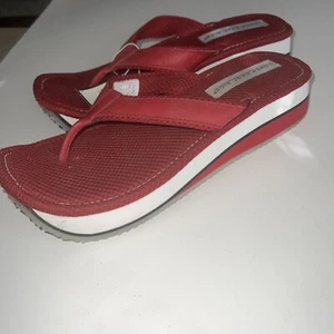 NEW Lower East Side Vintage White Sporty Spice Platform Chunky Sandals Sz 11 - Picture 1 of 7