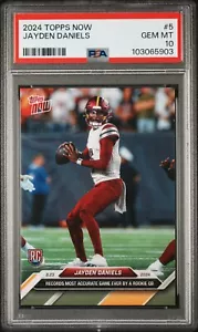 2023 Topps Now #5 Jayden Daniels - PSA 10 GEM MINT - RC ROOKIE - Picture 1 of 1