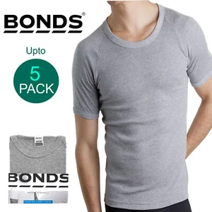 Bonds Multi Pack Crew Neck Raglan Blank Plain Basic Mens Grey T‑shirt Tee Top - Bild 1 von 8