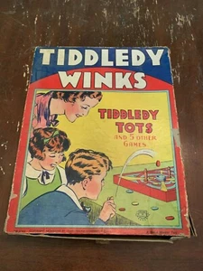 1937 Tiddledy Winks Game by Transogram - Picture 1 of 3