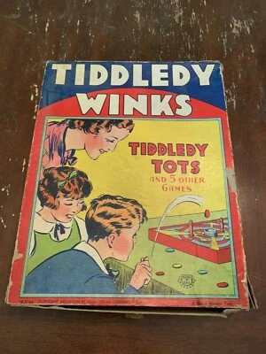 1937 Tiddledy Winks Game by Transogram - Image 1 of 3